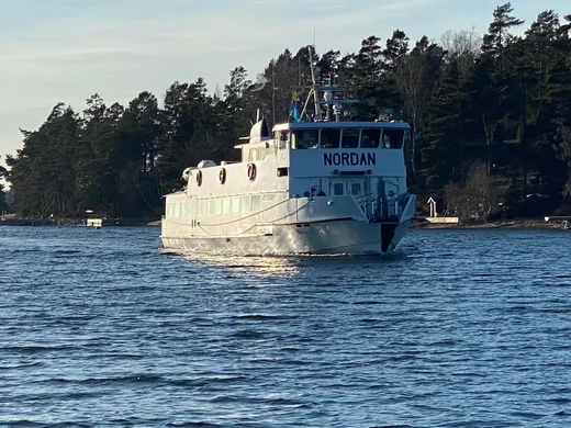 Ombord på en av Ingmarsö Sjötjänsts båtar